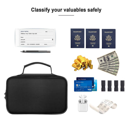 Document Organizer - Storage Bag with Combination Lock - Travel Folder - Documents - Passport Holder - Office V1189-WXF-260203-00403