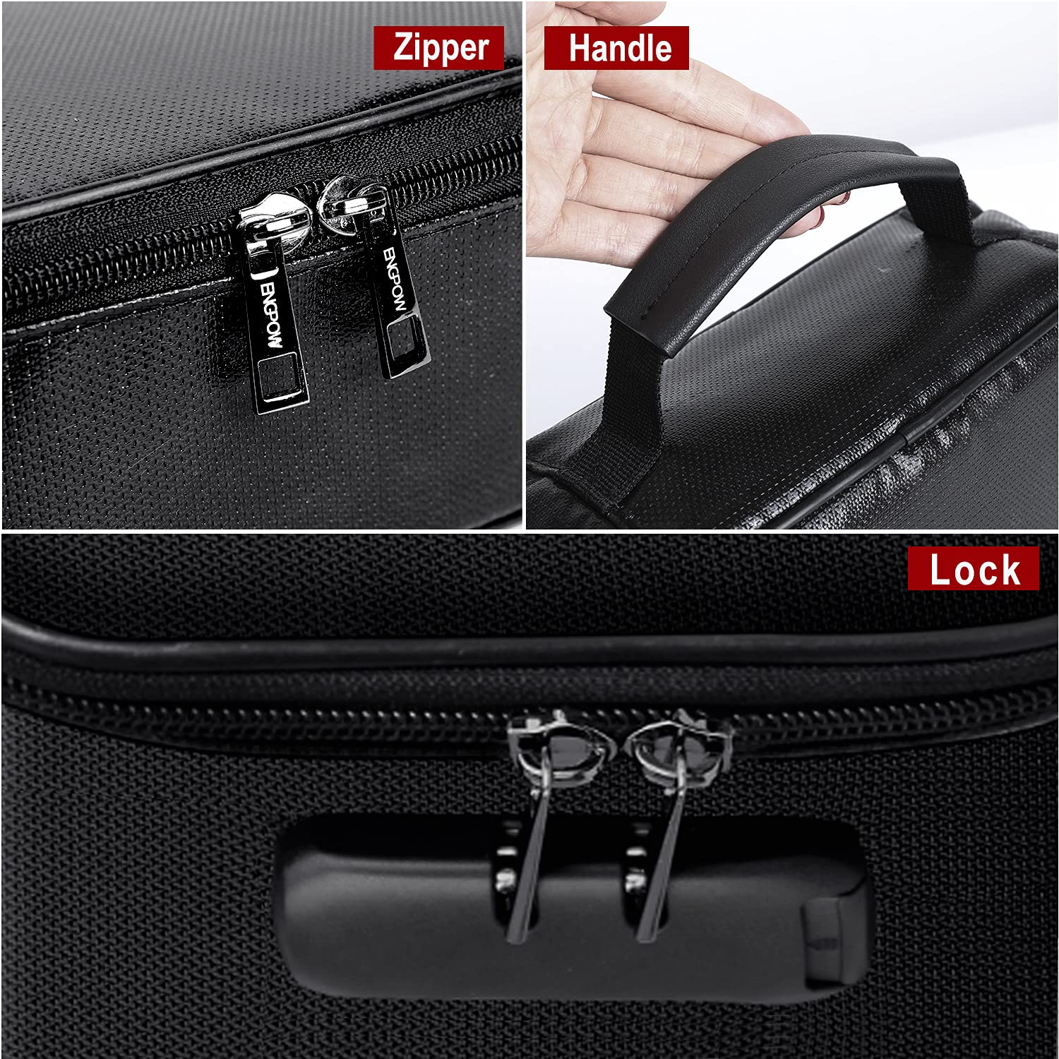 Document Organizer - Storage Bag with Combination Lock - Travel Folder - Documents - Passport Holder - Office V1189-WXF-260203-00403