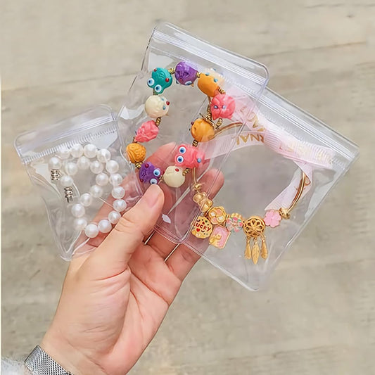 Transparent Grip Bags - Jewelry Bags - Anti-Oxidation - Ziplock Bags - Resealable Plastic Bags - Jewelry V1189-WXF-260203-00416