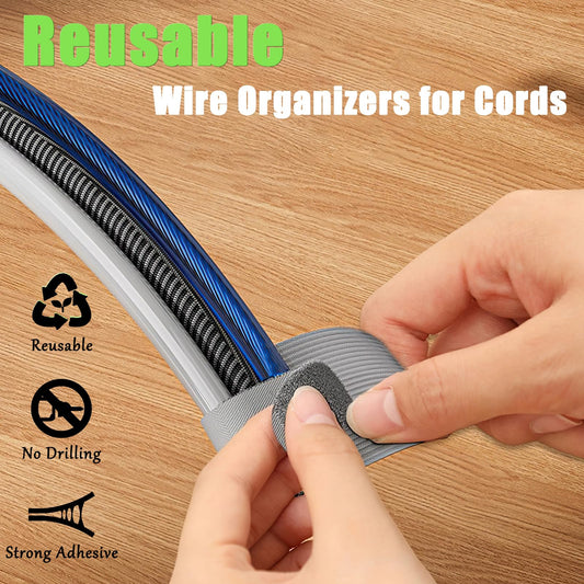 Cable Clips - Cable Management - Cable Organizer - Cable Holder - Self-Adhesive - Velcro - Cable Ties - Cord V1189-WXF-260203-00419