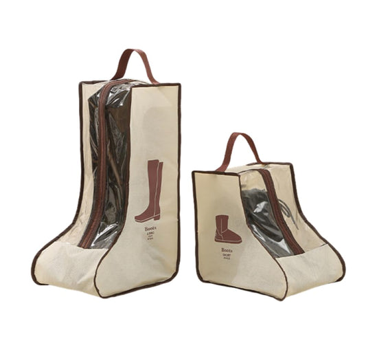 Boot Bag - Shoe Bag - Boot Storage - Dust Cover - Shoe Storage Bag - Travel Organizer - Transparent - V1189-WXF-260203-00425
