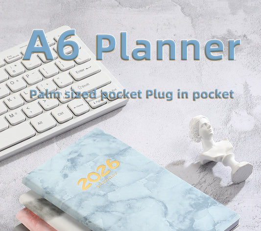 Pocket diary 2026 - A6 diary - Weekly planner - Yearly planner - Organizer - Planner book - 2026 diary for V1189-WXF-260203-00443
