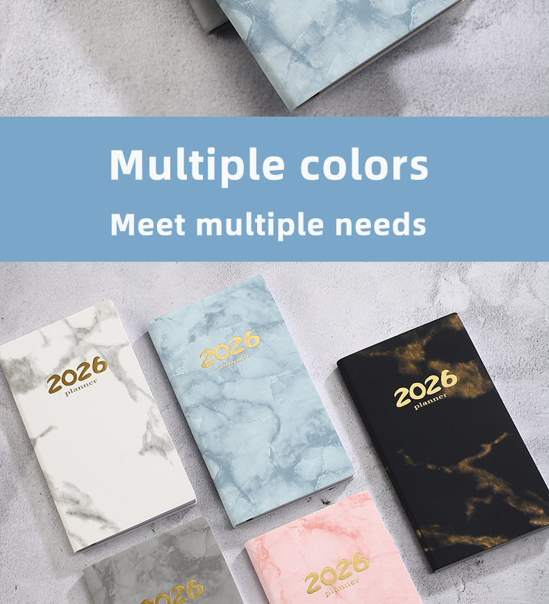 Pocket diary 2026 - A6 diary - Weekly planner - Yearly planner - Organizer - Planner book - 2026 diary for V1189-WXF-260203-00446