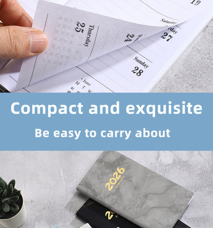 Pocket diary 2026 - A6 diary - Weekly planner - Yearly planner - Organizer - Planner book - 2026 diary for V1189-WXF-260203-00446