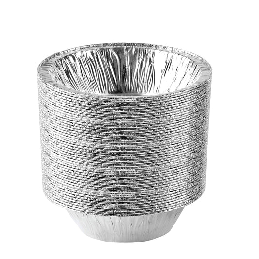 Aluminum Trays - Airfryer Trays Round - Oven Trays - BBQ Drip Trays - Disposable Trays - Aluminum Bowls - V1189-WXF-260203-00466