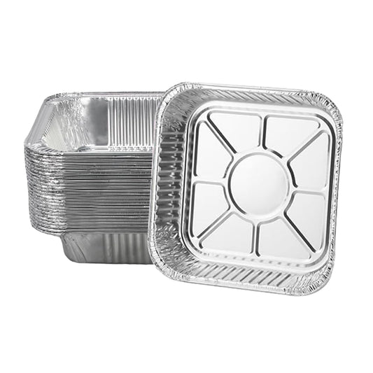 Aluminum Trays - Square Oven Dishes - Air Fryer Trays - Aluminum Bowls - Disposable Trays - BBQ Trays - Grill V1189-WXF-260203-00469