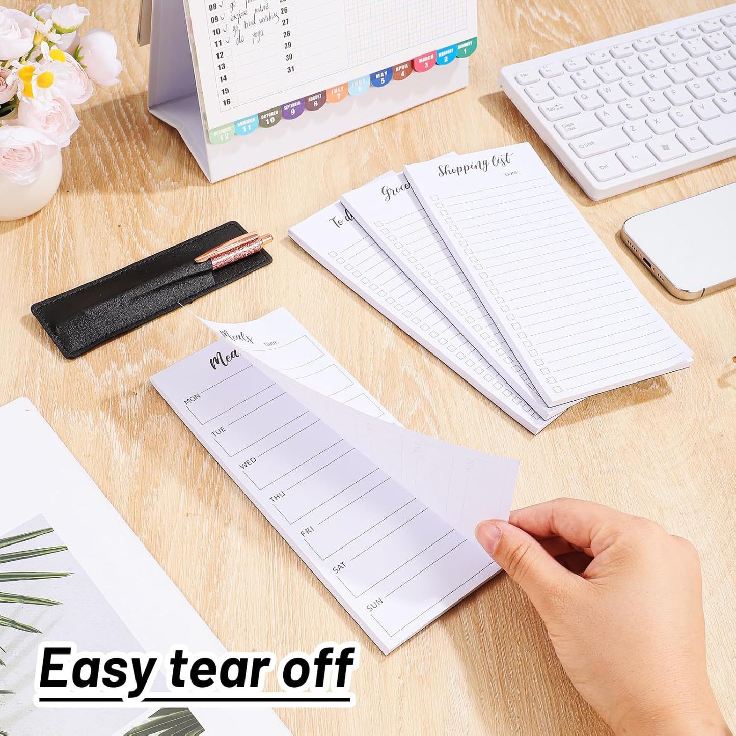 Magnetic Notepad Fridge - Grocery List - Weekly Planner - To Do List - Meal Planner - Memo Pad - Writing Pad V1189-WXF-260203-00479