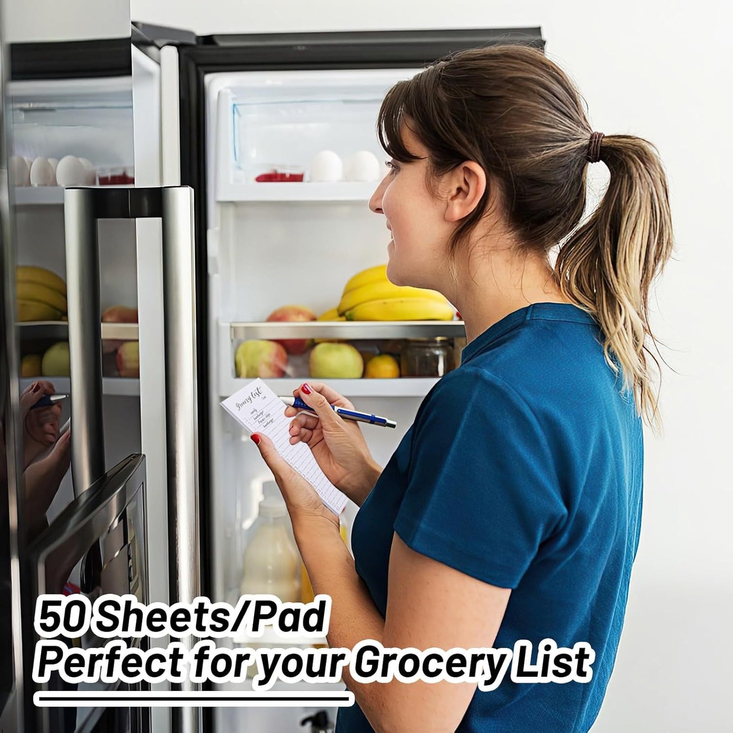 Magnetic Notepad Fridge - Grocery List - Weekly Planner - To Do List - Meal Planner - Memo Pad - Writing Pad V1189-WXF-260203-00479