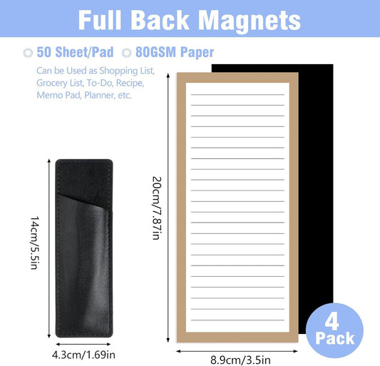 Magnetic Notepad Fridge - To Do List - Grocery List - Memo Pad - Task List - Writing Pad - Magnetic Lists - V1189-WXF-260203-00480