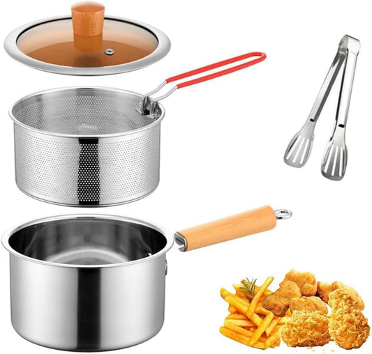Deep fryer - Deep fryer - Saucepan - Cooking pot - Frying basket - Doughnut pan - Dutch oven - Induction pan V1189-WXF-260203-00510