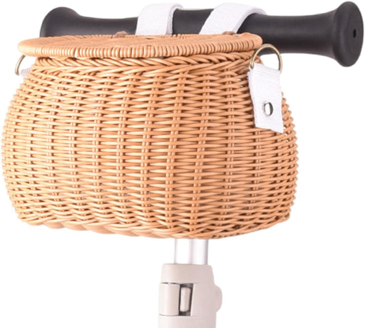 Bicycle Basket - Wicker Bicycle Basket - Handlebar Basket - Front Basket - Small Bicycle Basket - Bicycle V1189-WXF-260203-00518