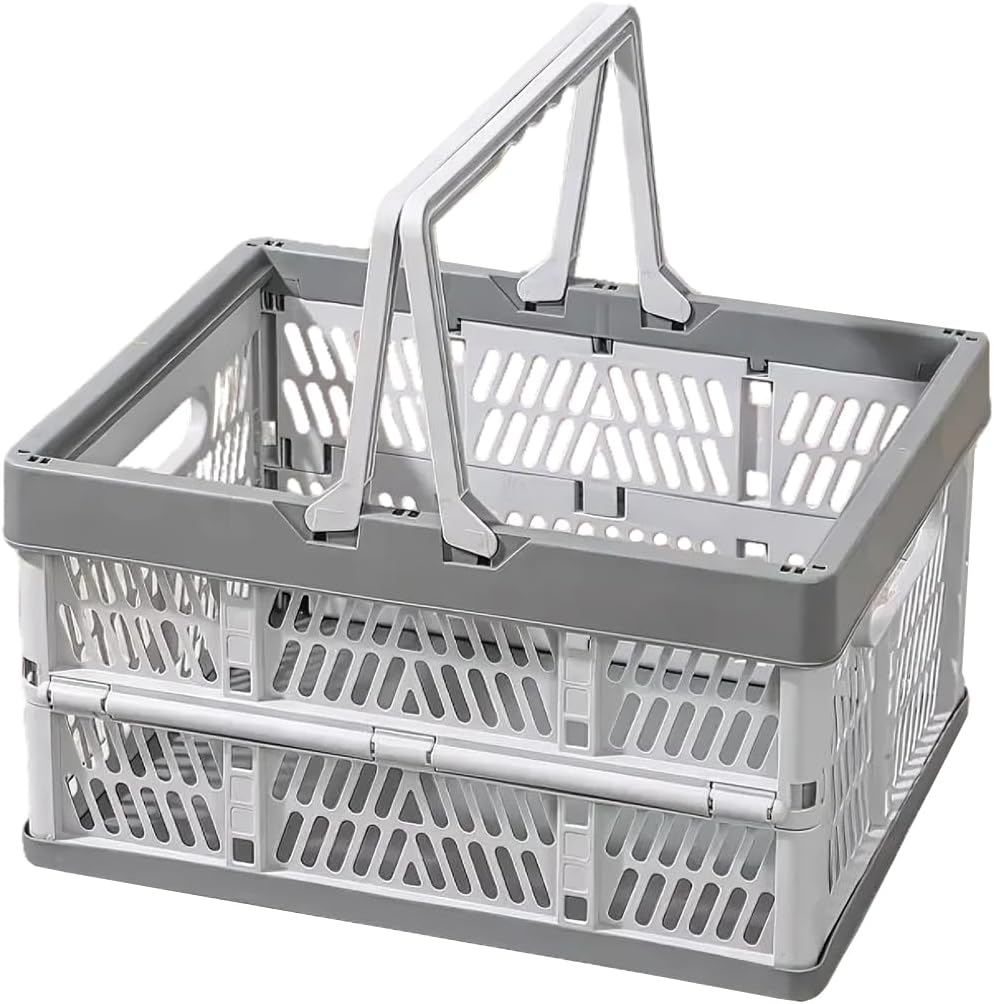 Folding Crate - Folding Crate - Shopping Basket - Storage Basket - Collapsible Basket - Shopping Crate - V1189-WXF-260203-00520