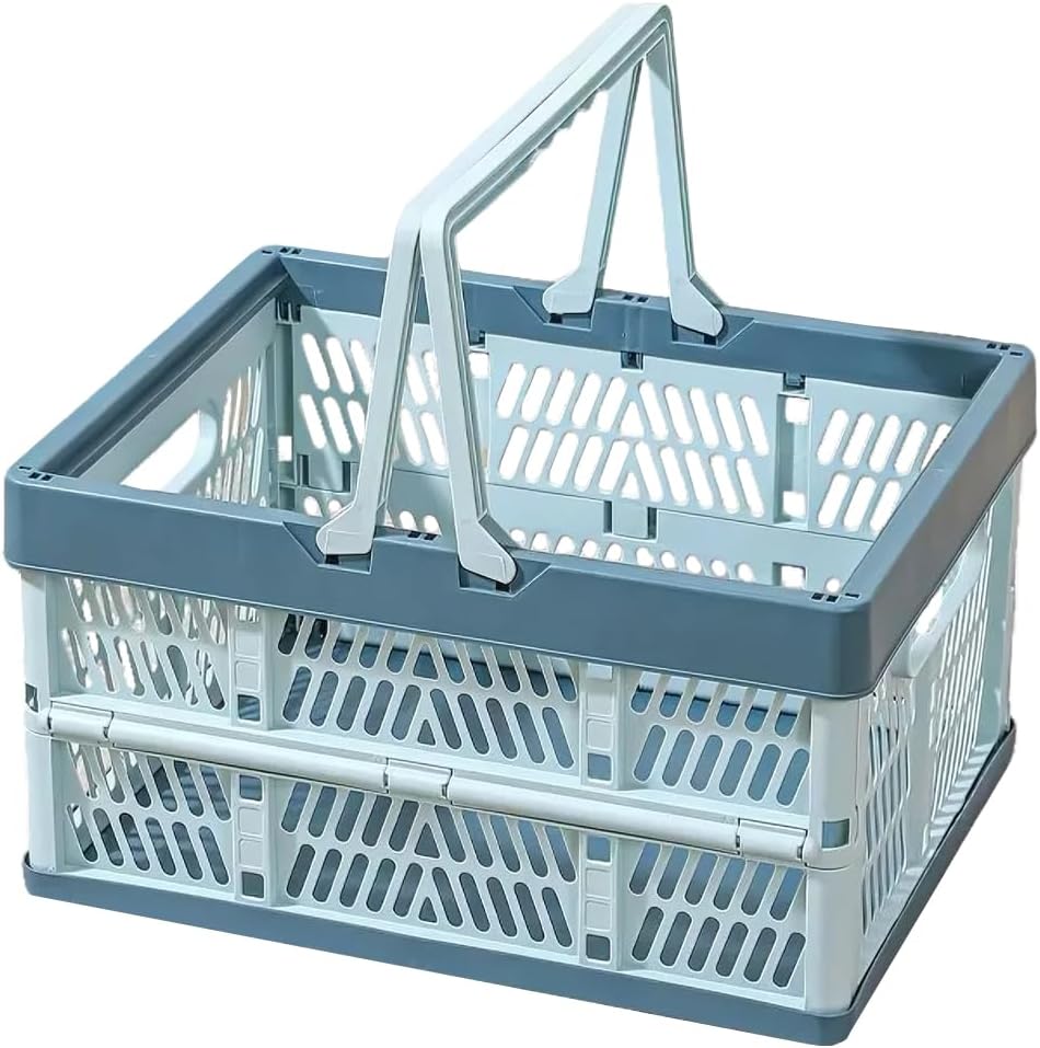 Folding Crate - Folding Crate - Shopping Basket - Storage Basket - Collapsible Basket - Shopping Crate - V1189-WXF-260203-00521