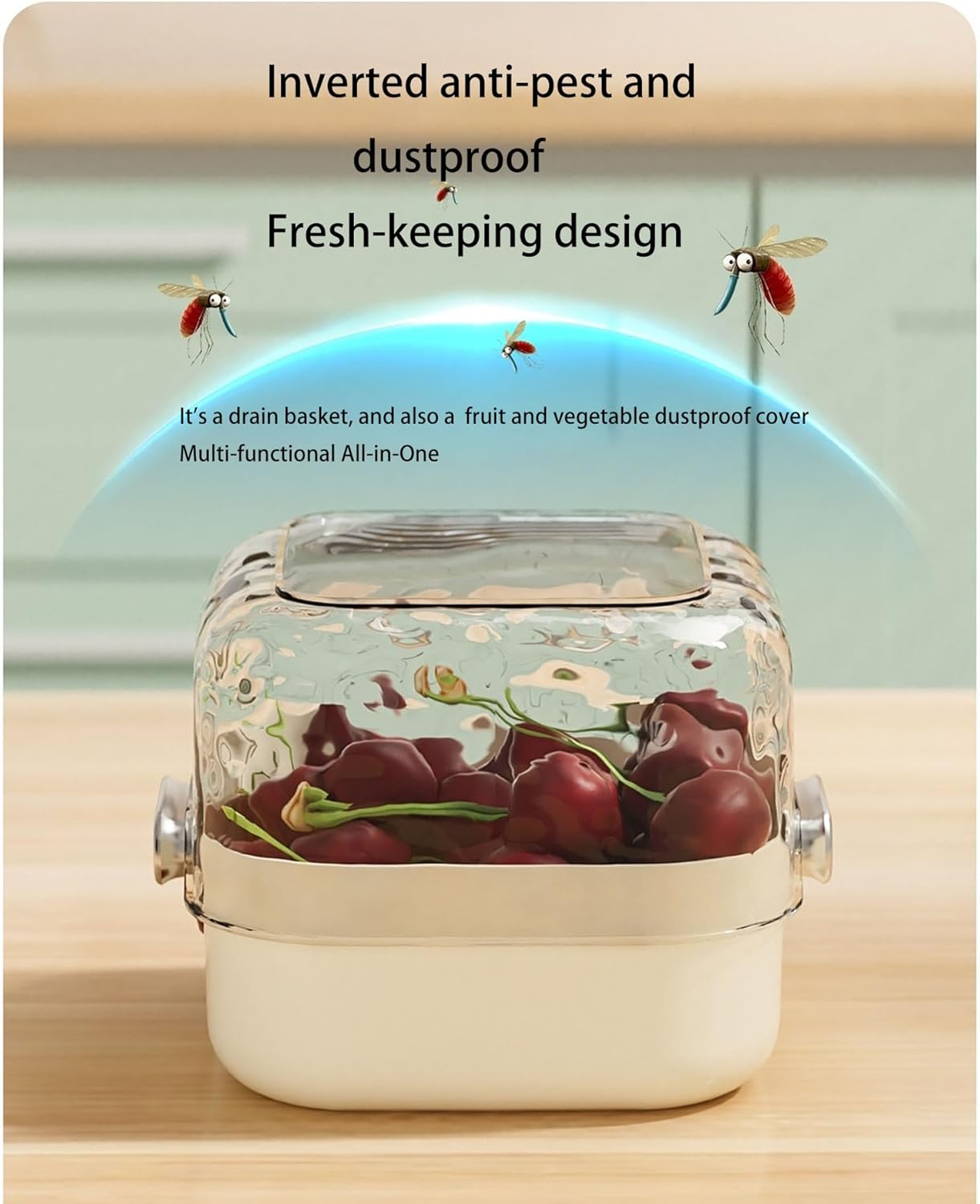 Colander - Kitchen Colander - Sieve - Fruit Basket - Vegetable Basket - Draining Set - Washing Colander - V1189-WXF-260203-00523