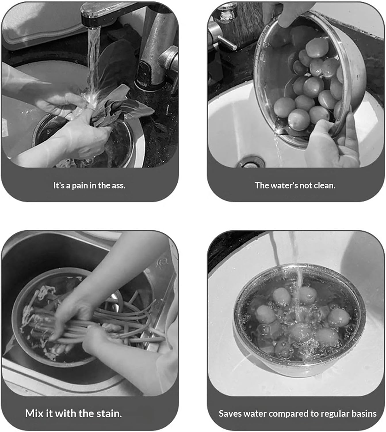 Colander - Kitchen Colander - Sieve - Fruit Basket - Vegetable Basket - Draining Set - Washing Colander - V1189-WXF-260203-00523