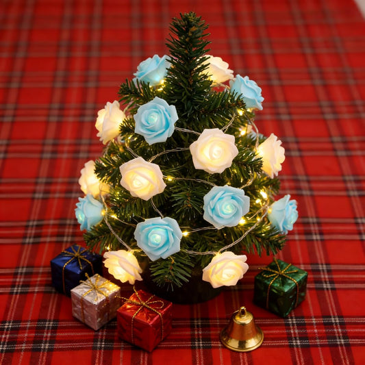 Rose Fairy Lights - Indoor Mood Lighting - Bedroom Decoration - LED Lights - Artificial Flowers - Window V1189-WXF-260203-00531