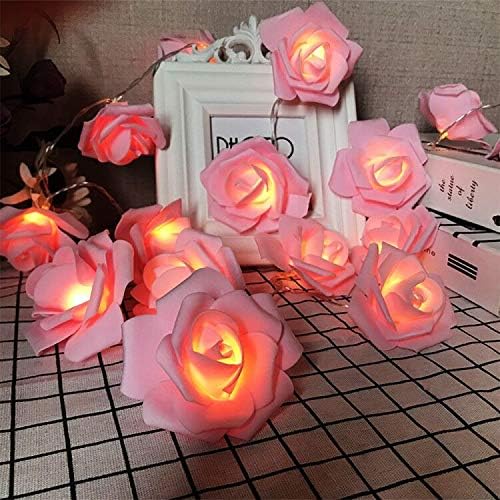 Rose Fairy Lights - Indoor Mood Lighting - Bedroom Decoration - LED Lights - Artificial Flowers - Wedding V1189-WXF-260203-00532