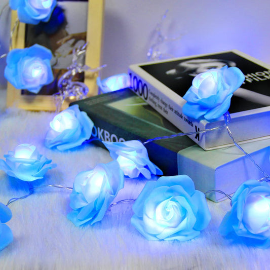 Rose Fairy Lights - Indoor Mood Lighting - Bedroom Decoration - LED Lights - Artificial Flowers - Wedding V1189-WXF-260203-00533