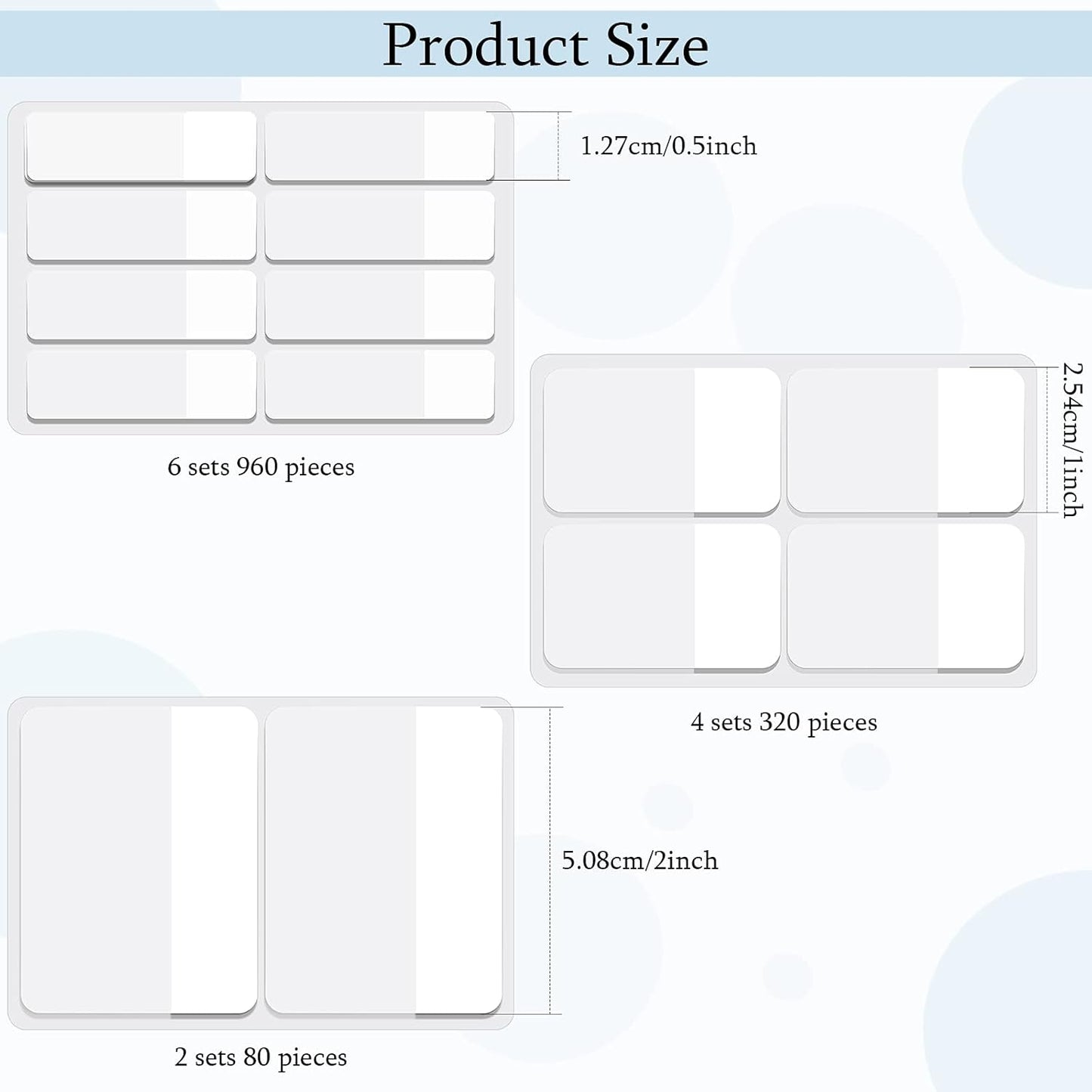 Sticky notes - Page markers - Index tabs - Sticky notes - Bookmarks - Transparent - Tabs - Office supplies - V1189-WXF-260203-00537