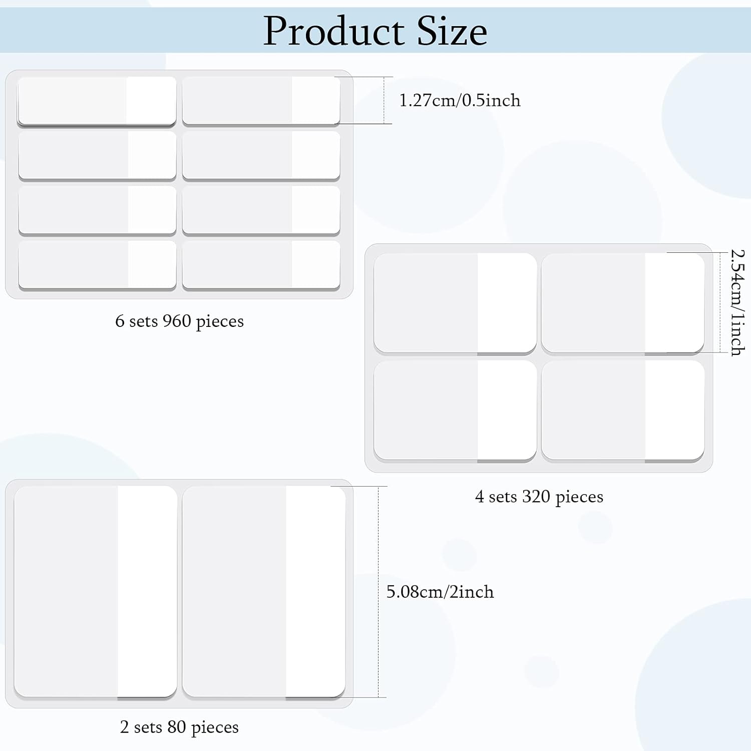 Sticky notes - Page markers - Index tabs - Sticky notes - Bookmarks - Transparent - Tabs - Office supplies - V1189-WXF-260203-00537