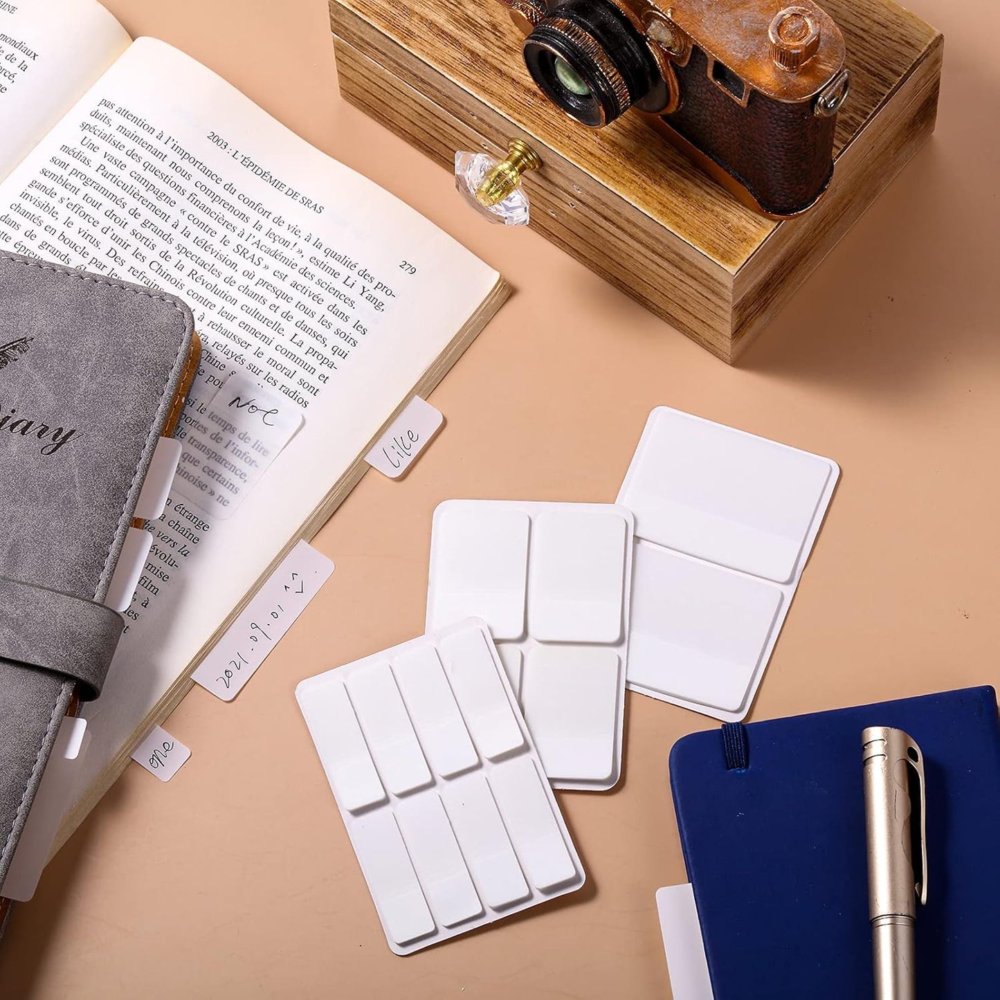 Sticky notes - Page markers - Index tabs - Sticky notes - Bookmarks - Transparent - Tabs - Office supplies - V1189-WXF-260203-00537