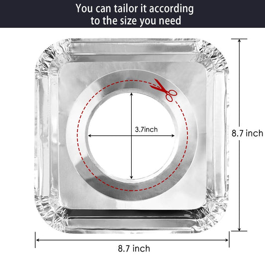 Gas stove protectors - Gas burner protectors - Aluminum foil gas stove - Gas stove foil - Kitchen accessories V1189-WXF-260203-00538