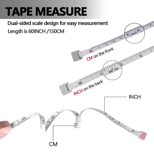 Measuring Tape - Tailor's Tape - Tape Measure - Centimeter - Body Measurement - Sewing Accessories - Roll-up V1189-WXF-260203-00541