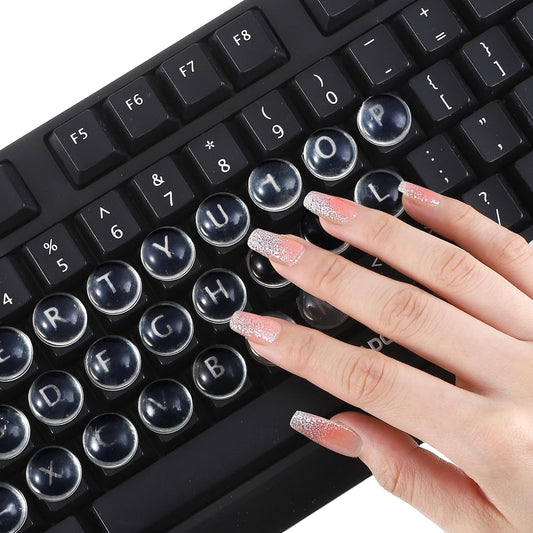 Keyboard Stickers - Typing with Long Nails - 3D Silicone Keycaps - Laptop Accessories - Nail Protectors - V1189-WXF-260203-00553