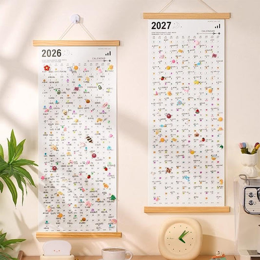Calendar 2026 - Yearly Calendar - Wall Calendar - Family Planner - Yearly Planner - Wall Decoration - Planner V1189-WXF-260203-00557