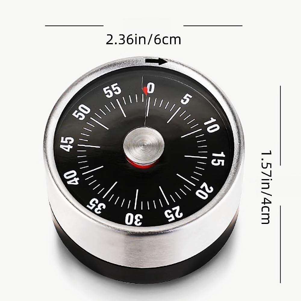 Kitchen Timer - Timer - Kitchen Timer - Egg Timer - Stopwatch - Mechanical Timer - Time Clock - Pomodoro - V1189-WXF-260203-00559
