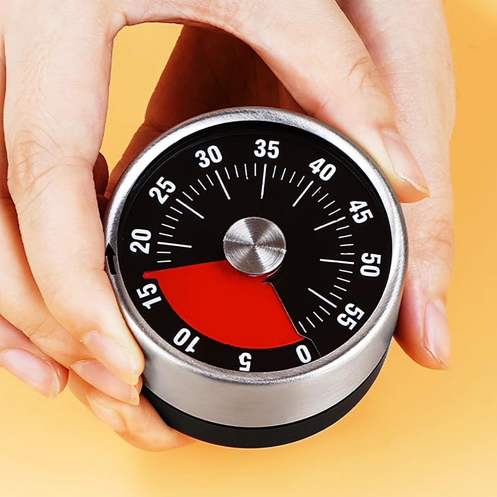 Kitchen Timer - Timer - Kitchen Timer - Egg Timer - Stopwatch - Mechanical Timer - Time Clock - Pomodoro - V1189-WXF-260203-00559