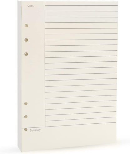 Notebook Refill A5 - Ring Binder Paper 6 Holes - Agenda Refill - Bullet Journal Paper - Refillable Notepad - V1189-WXF-260203-00576