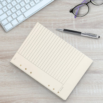 Notebook Refill A5 - Ring Binder Paper 6 Holes - Agenda Refill - Bullet Journal Paper - Refillable Notepad - V1189-WXF-260203-00576