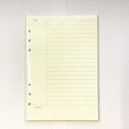 Notebook Refill A5 - Ring Binder Paper 6 Holes - Agenda Refill - Bullet Journal Paper - Refillable Notepad - V1189-WXF-260203-00576