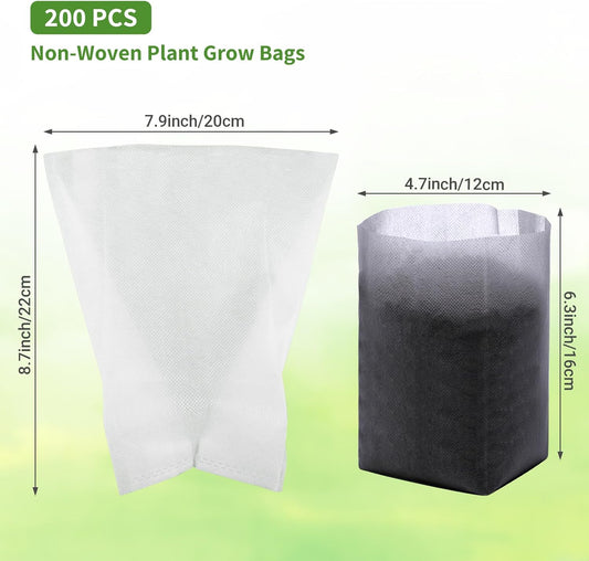 Grow Bags - Gardening - Grow Pots - Vegetable Garden - Seedlings - Plant Bags - Non-woven Grow Bags - Growing V1189-WXF-260203-00616