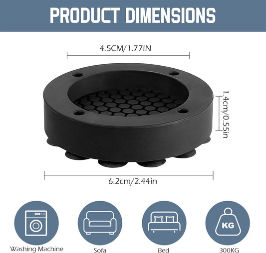 Washing machine vibration dampers - Washing machine feet - Anti-vibration pads - Appliance accessories - V1189-WXF-260203-00627