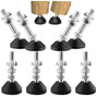 8 Pack Adjustable Leveling Feet M10 x 100 Load Capacity 500 kg Furniture Feet, Diameter 40 mm V1189-WXF-521-0002