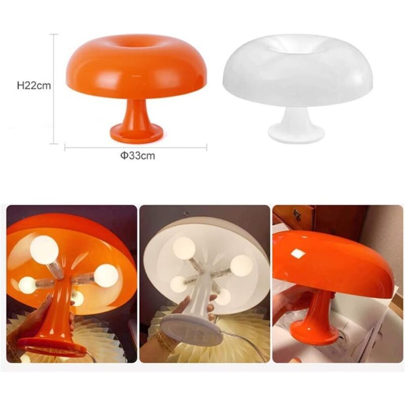Mushroom Table Lamp LED Room Decoration Orange, 22 x 33 cm V1189-WXF-521-0007