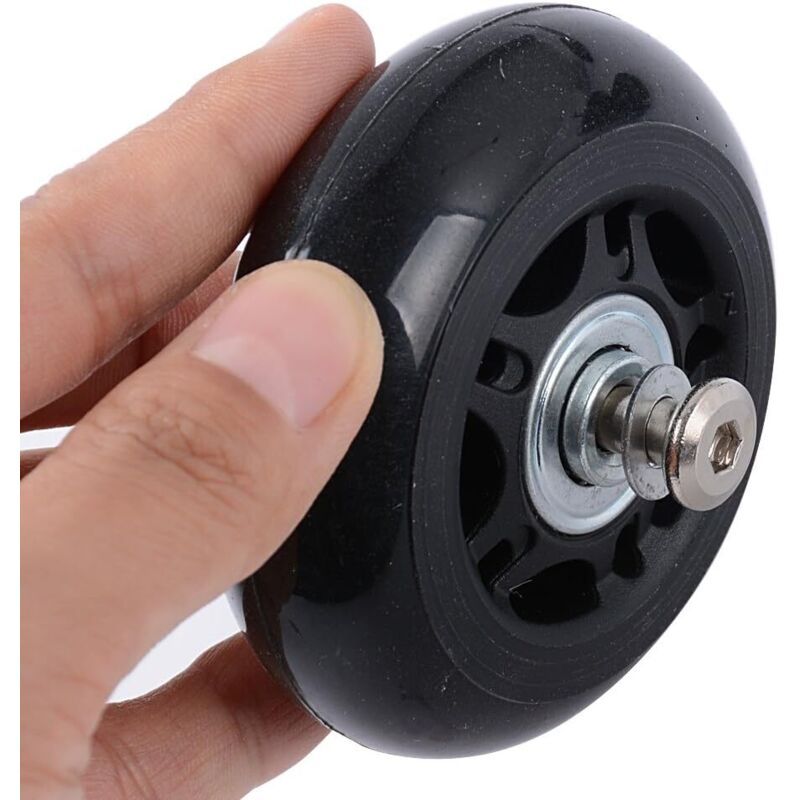2 Pcs Suitcase Replacement Wheels Rubber Luggage Repair Kit, 45 x 18 mm V1189-WXF-521-0009