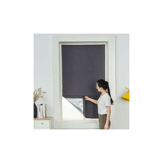 Thermal Insulated Blind Curtain with Suction Cups Compatible with Velux Roof Windows Dark Gray, 60 x 120 cm V1189-WXF-521-0014