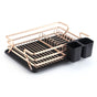 Aluminum Dish Drainer with Removable Tray Champagne Gold, 43 x 31.5 x 11 cm V1189-WXF-521-0016