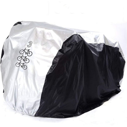 Bike Cover Waterproof 210T Nylon for 2 to 3 Bikes UV Resistant V1189-WXF-521-0023