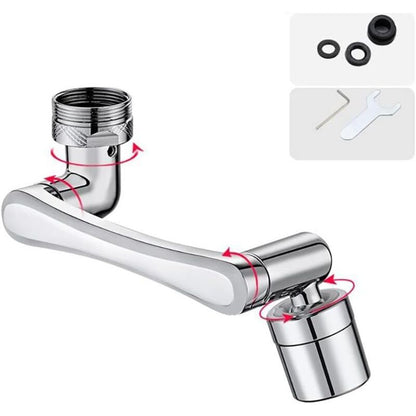 Faucet Aerator 1440 Degree Swivel Extension 2 Water Modes Universal Brass Diffuser, 20 22 24 mm V1189-WXF-521-0024