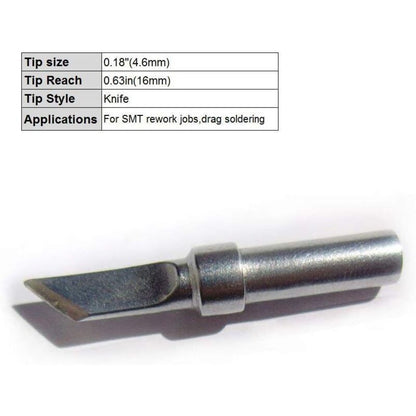 5 Pcs Replacement Soldering Iron Tips ETA ETB ETD ETS ETT Compatible with Weller WESD51 WESD50 WCC100 V1189-WXF-521-0032