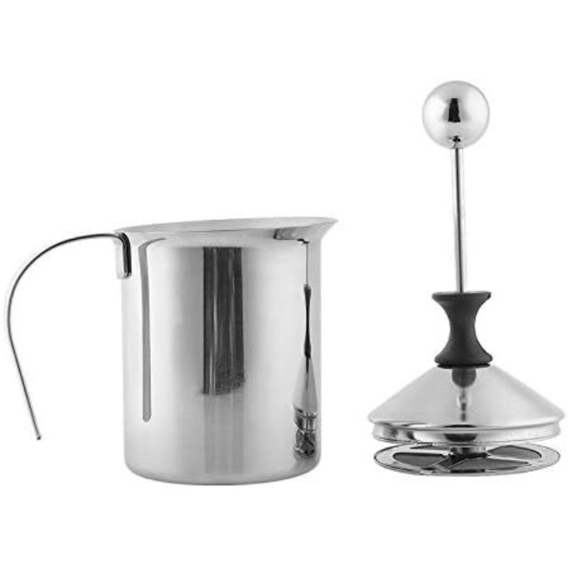 Milk Frother Stainless Steel Double Pump, 400 ml V1189-WXF-521-0039