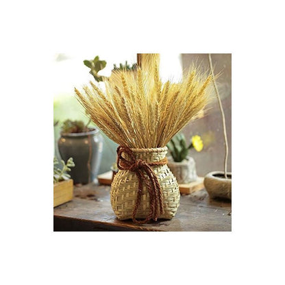 100 Pcs Natural Dried Wheat Stems Artificial Flower for DIY Decor V1189-WXF-521-0040