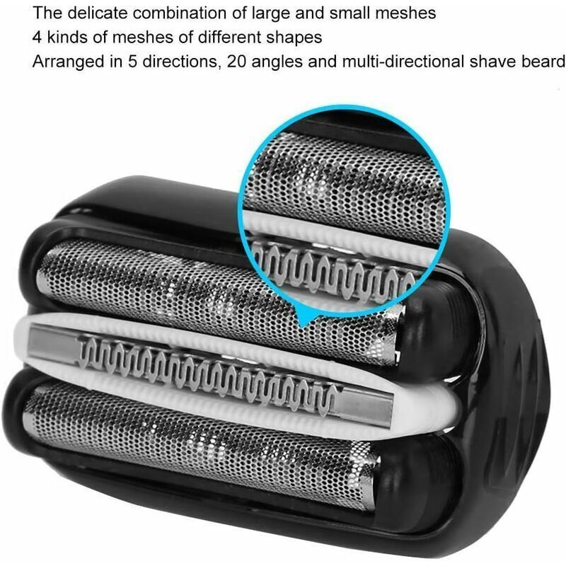 Electric Shaver Replacement Head 32B Compatible with Braun Series 3 300S 301S 310S V1189-WXF-521-0045