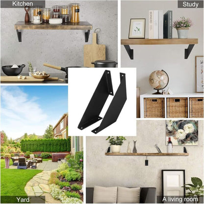 2 Pcs Heavy Duty Metal Shelf Brackets for DIY Shelves, 15 cm V1189-WXF-521-0047