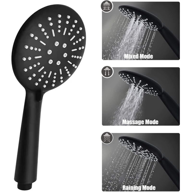 High Pressure Shower Head 3 Spray Modes with Hose, 1.5 m V1189-WXF-521-0050