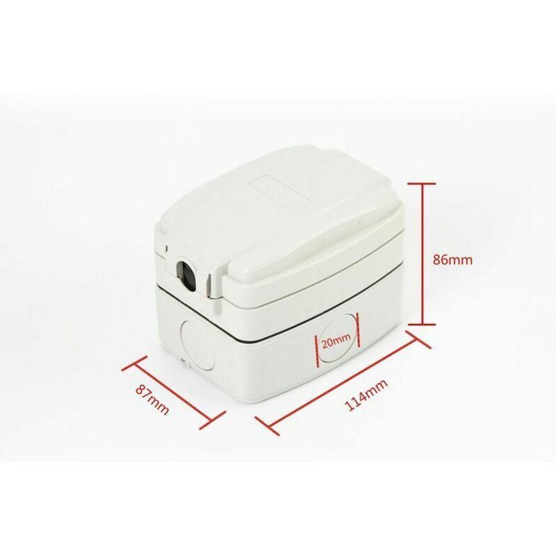IP66 Waterproof Outdoor Wall Socket Dustproof Single Socket V1189-WXF-521-0051